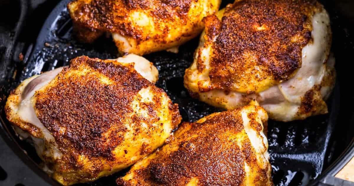 Easy Air Fryer Chicken Thighs: Pantry Spices & Effortless Cleanup